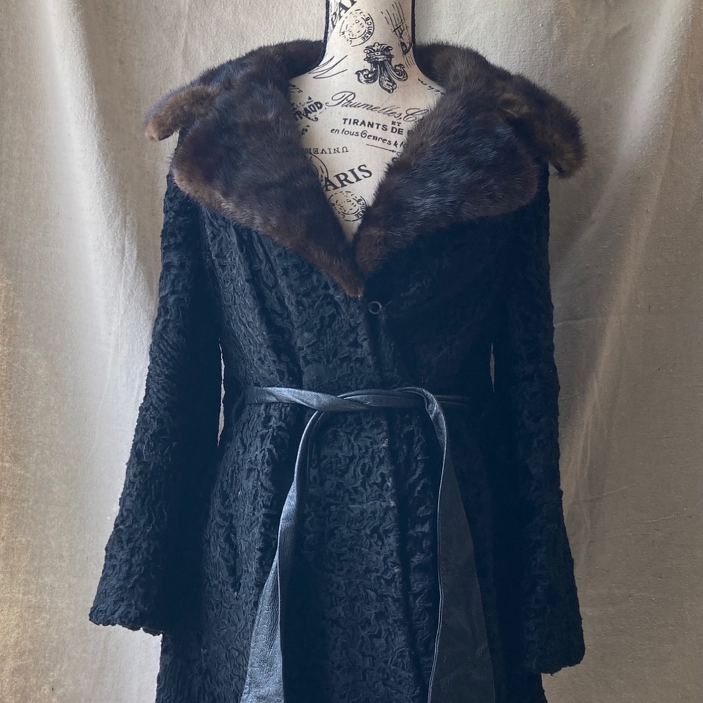 Persian Lamb and Mink late 60s/early 70s winter coat (LVK)